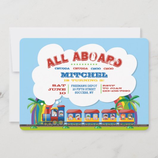 Alle Einladungen des tropischen Zuges (Vorderseite)