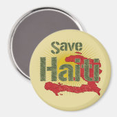 ALLE Einnahmen gehen an RED CROSS - Rett Haiti Magnet (Vorderseite/Rückseite)