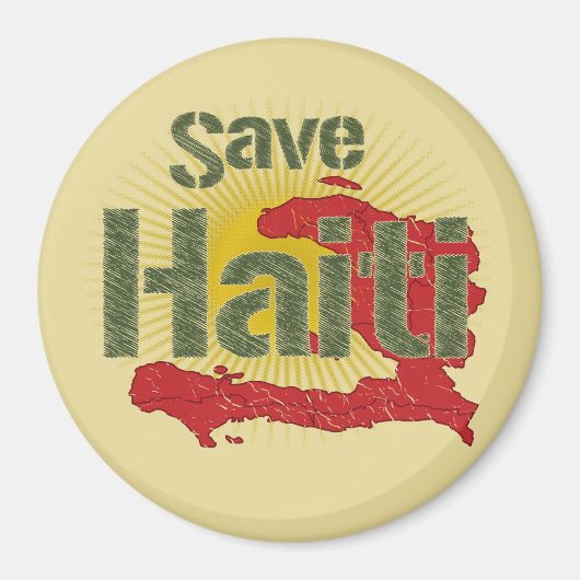 ALLE Einnahmen gehen an RED CROSS - Rett Haiti Magnet (Vorne)