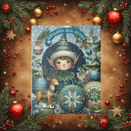 Alle Elfen-Schneeflocken zum Weihnachtsfest eingel Puzzle