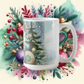 Alle Elfen Snowflake Weihnachts-Party Funky Kaffeetasse