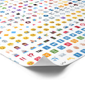 Alle Emojis aus Twitter auf diesem Poster (Ecke)