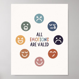 Alle Emotionen sind gültig Poster
