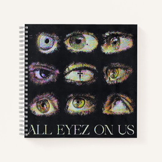 Alle Eyez über uns: Ein Gitter des Gerichts Notizblock (Vorderseite)