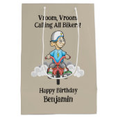 Alle Fahrräder rufen Mittlere Geschenktüte (Rückseite)