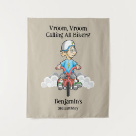 Alle Fahrräder rufen Wandteppich