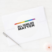 Alle Familien sind wichtig Runder Aufkleber (Umschlag)