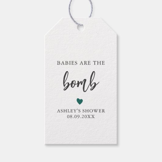 Alle Farbbabys sind das Bomb-Tag, Babydusche Geschenkanhänger (Vorderseite)
