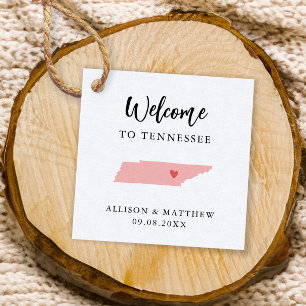 Alle Farbe Tennessee Hochzeitungs Begrüßungstags Geschenkanhänger