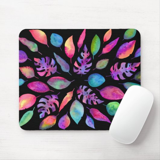 Alle Farben der Natur - helles Blätter auf Mousepad (Mit Mouse)