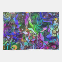 Alle Farben mit Wirbel und Linien