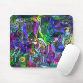 Alle Farben mit Wirbel und Linien Mousepad (Mit Mouse)
