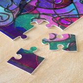 Alle Farben mit Wirbel und Linien Puzzle (Seite)
