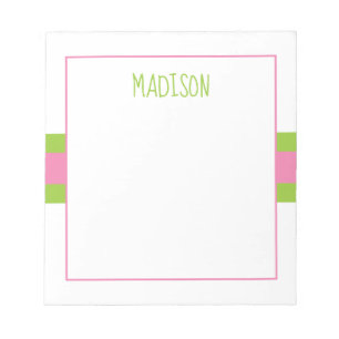 Alle Farben - Personalisierter Notepad auf den Fla Notizblock