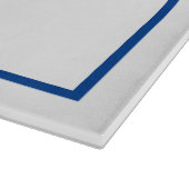 Alle farbigen, zweistelligen Monogramm-Glasschneid Schneidebrett (Ecke)