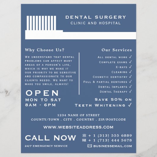 Alle Farbpinsel, Zahnmedizin, Zahnmedizin Flyer (Vorne)