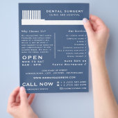 Alle Farbpinsel, Zahnmedizin, Zahnmedizin Flyer (Hand)