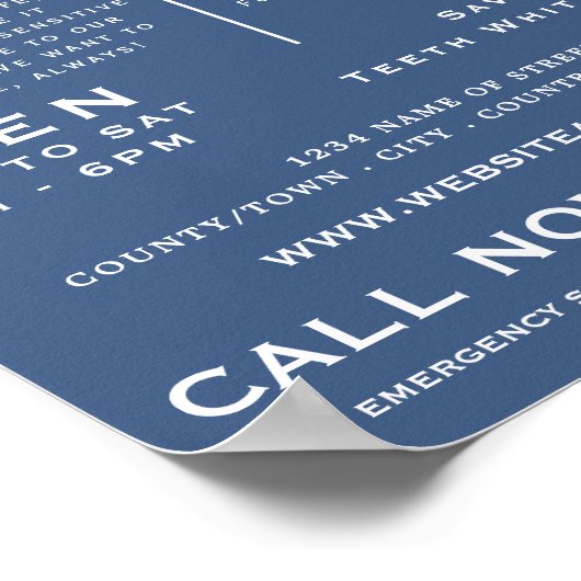 Alle Farbpinsel, Zahnmedizin, Zahnmedizin Poster (Ecke)