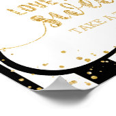 Alle Farbstreifen und alle Lieben sind süß. Poster (Ecke)