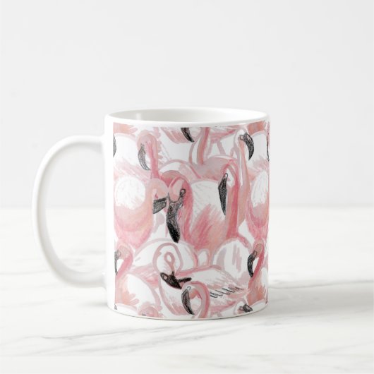 alle Flamingos Kaffeetasse (Links)