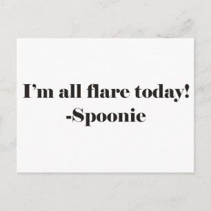 Alle Flare - Text Postkarte