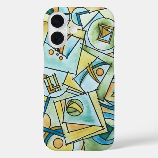 Alle Formen und Größen Moderne Bauhaus Geometrisch Case-Mate iPhone Hülle (Rückseite)