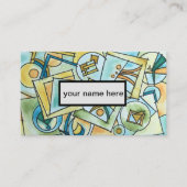 Alle Formen und Größen Moderne Bauhaus Geometrisch Visitenkarte (Vorderseite)