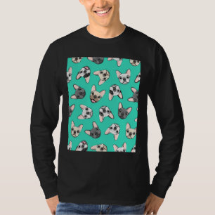 Alle Franzosen Aquamarinen Niedliche französische T-Shirt