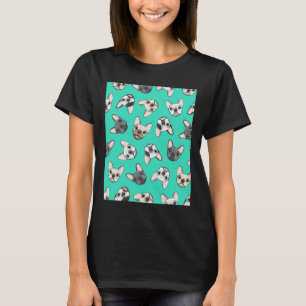 Alle Franzosen Aquamarinen Niedliche französische T-Shirt