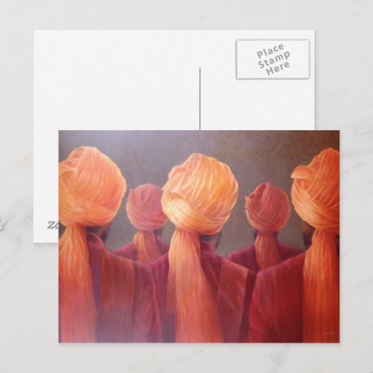 Alle fünf Staatschefs Postkarte (Vorne/Hinten)