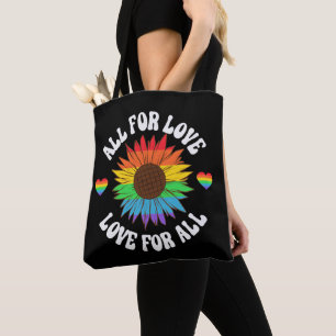 Alle für die Liebe Liebe für alle   Gay Pride Mona Tasche