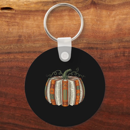 Alle für Herbst Pumpkin Herbst Librarians Teac Schlüsselanhänger (Vorderseite)