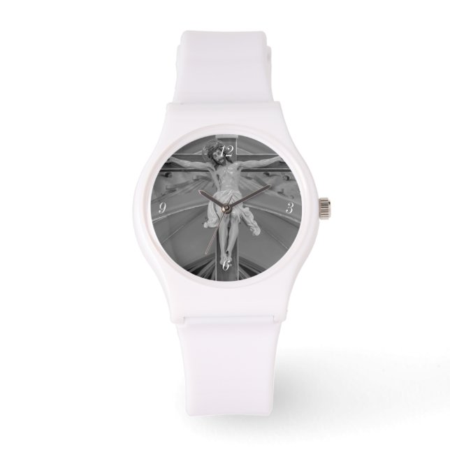 Alle für Sie Graustufen Armbanduhr (Vorderseite)