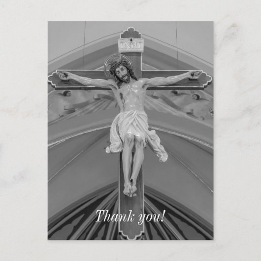 Alle für Sie Graustufen Postkarte (Vorderseite)