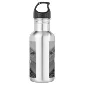Alle für Sie Graustufen Wasserflasche (Vorderseite)