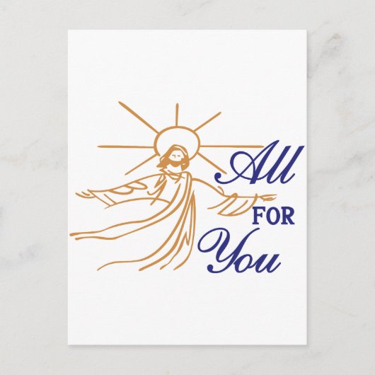 Alle für Sie Postkarte (Vorderseite)
