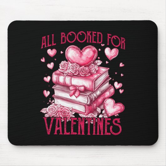 Alle für Valentinbücher gebucht Mousepad (Vorne)