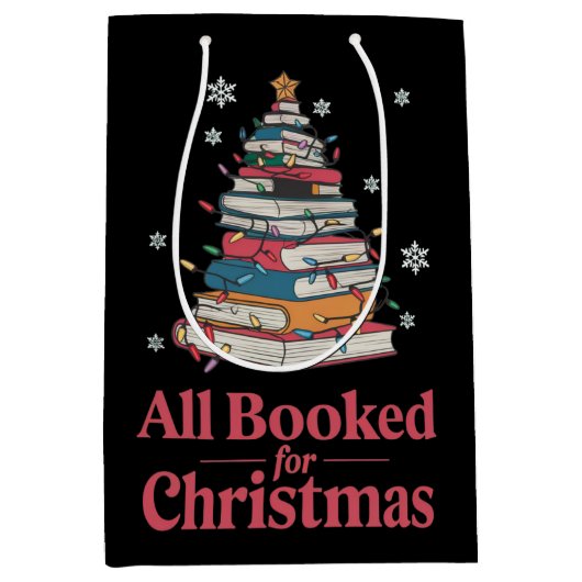 Alle für Weihnachts-Buchbaumleuchten gebucht Mittlere Geschenktüte (Vorderseite)