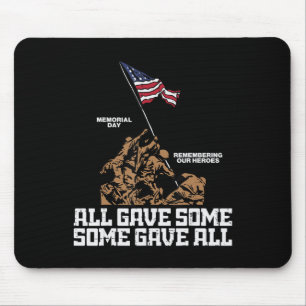 Alle gaben einigen ein paar Soldaten US-Flag-Memor Mousepad