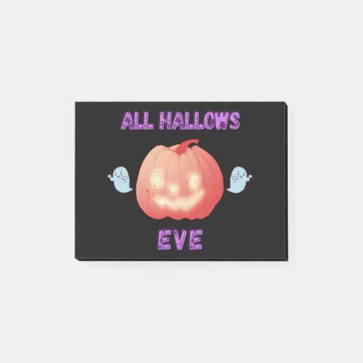 Alle Galgen Halloween Pumpkin und Geister Post-it Klebezettel (Vorderseite)