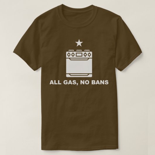 Alle Gas-kein-Verbote Funny Gas Stack Protest Koch T-Shirt (Design vorne)