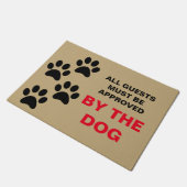 Alle Gäste müssen durch die Hundefußmatte Fußmatte (Schrägansicht)