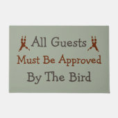 Alle Gäste müssen durch die Vogelfußmatte Fußmatte (Vorderseite)