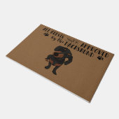 Alle Gäste müssen mit Dackel zugelassen sein Fußmatte (Schrägansicht)