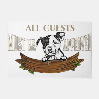 Alle Gäste müssen von der Tür, von Hunden zugelass Fußmatte