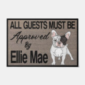  Alle Gäste müssen von Hund Personalisiert  Fußmatte (Vorderseite)