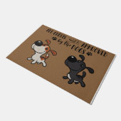 Alle Gäste müssen von Hunden zugelassen werden, se Fußmatte (Schrägansicht)