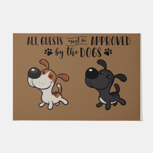 Alle Gäste müssen von Hunden zugelassen werden, se Fußmatte (Vorderseite)