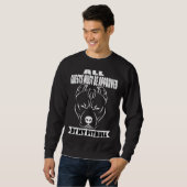 Alle Gäste müssen von meiner Pitbull Print zugelas Sweatshirt (Vorne ganz)