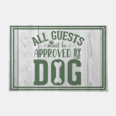 Alle Gäste müssen zugelassen werden Funny Dog Begr Fußmatte (Vorderseite)